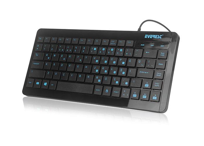 EVEREST KB-410 Q USB Mini Siyah Klavye