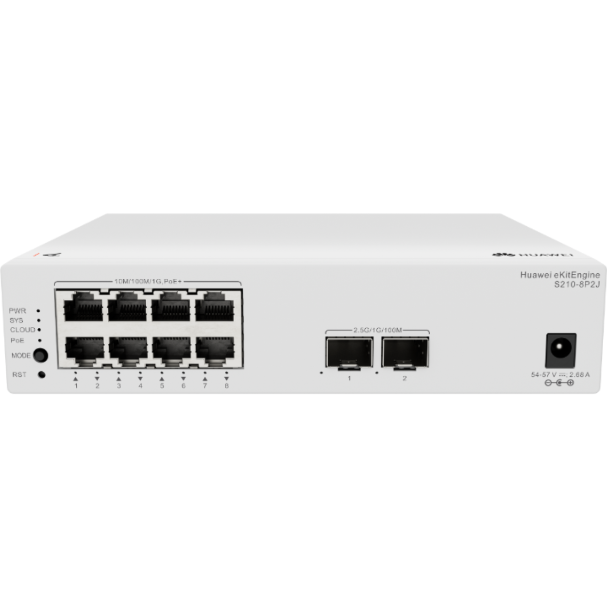 HUAWEI EKIT S210-8P2J 8 Port Gbit 2 SFP (2.5GB) Rack mount Yönetilebilir (L2) Switch