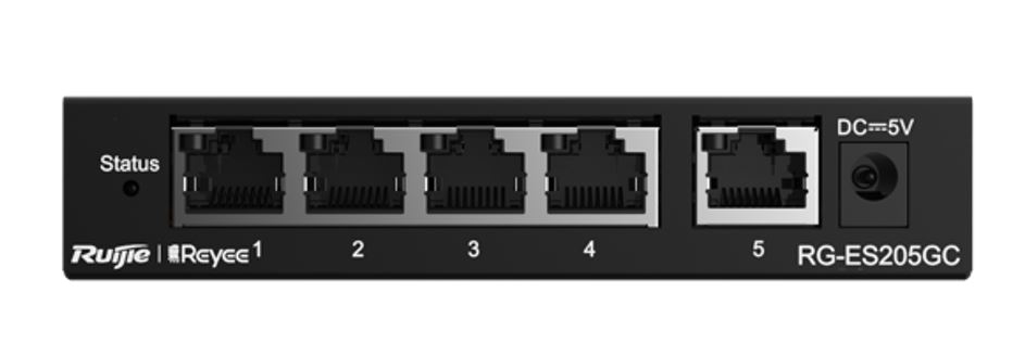 RUIJIE-REYEE RG-ES205GC 5 Port Gbit Yönetilebilir (L2) Switch