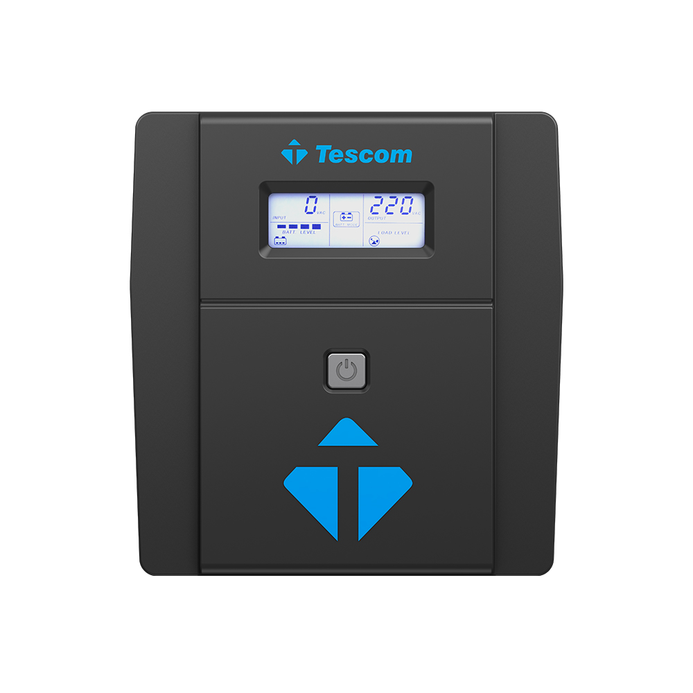 TESCOM LEO 1000VA (2x12V 7AH Akü) Line Interactive 5/10 dk UPS