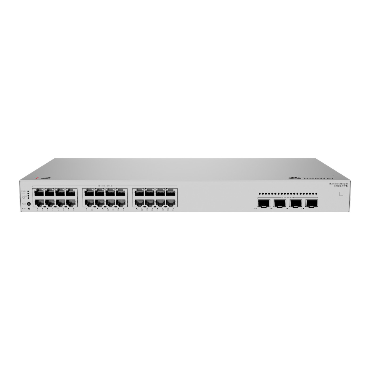 HUAWEI EKIT S220S-24LP4JX 24 Port Gbit 24 Port Poe 195W 2 SFP (10GB)+2 SFP 2.5GB) Rack mount Yönetilebilir (L2) Switch