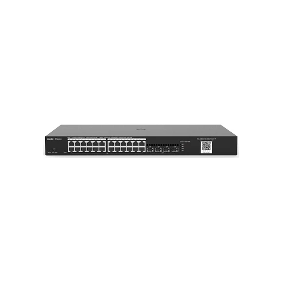 RUIJIE-REYEE RG-NBS3100-24GT4SFP-P-V2 28 Port Gbit 24 Port PoE+ 370W 4xSFP Uplink Rack mount Yönetilebilir (L2) Switch