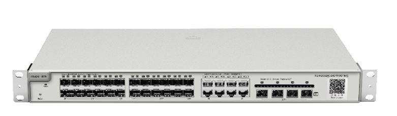 RUIJIE-REYEE RG-NBS3200-24SFP/8GT4XS 24 Port Gbit SFP 4xSFP Uplink Rack mount Yönetilebilir (L2) Switch