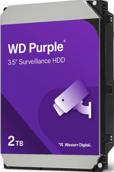 WESTERN DIGITAL WD23PURZ PURPLE 3.5" 2TB 5400rpm SATA (3 Yıl Garanti) 7/24 Harddisk