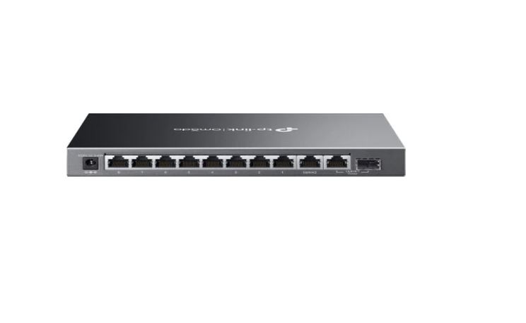 TP-LINK OMADA ES210GMP 10 Port Gbit 8 Port PoE+ 123W 1xGbit+1xSFP Uplink Desktop Yönetilebilir Switch