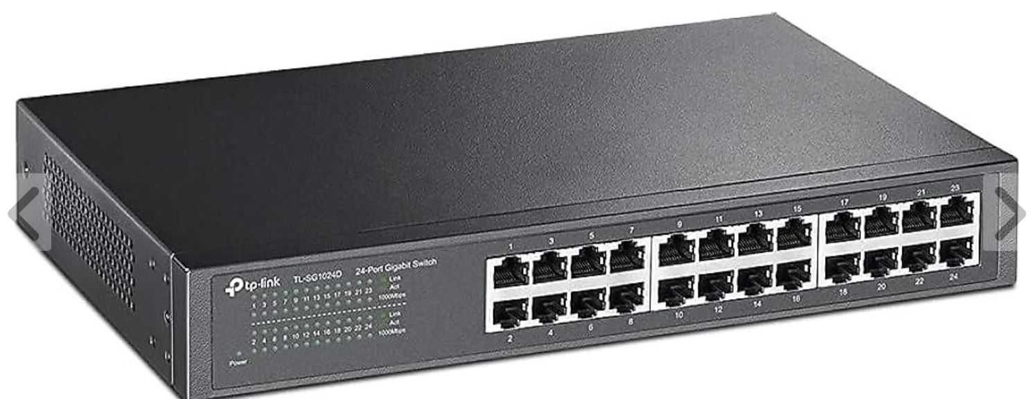 TP-LINK OMADA DS1024G 24 Port Gbit Rackmount Yönetilemez Metal Kasa Switch