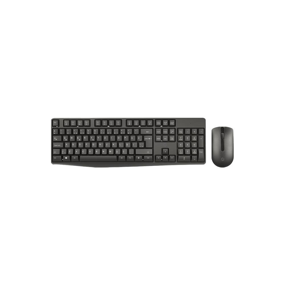 FRISBY FK-4875QU Q Türkçe Kablosuz Multimedya Siyah Klavye+ Mouse
