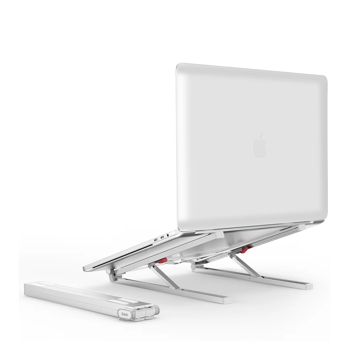 BİX Saiji X2-GY 11"- 17" Arası Taşınabilir Katlanır Alüminyum Notebook Soğutucu Stand Beyaz