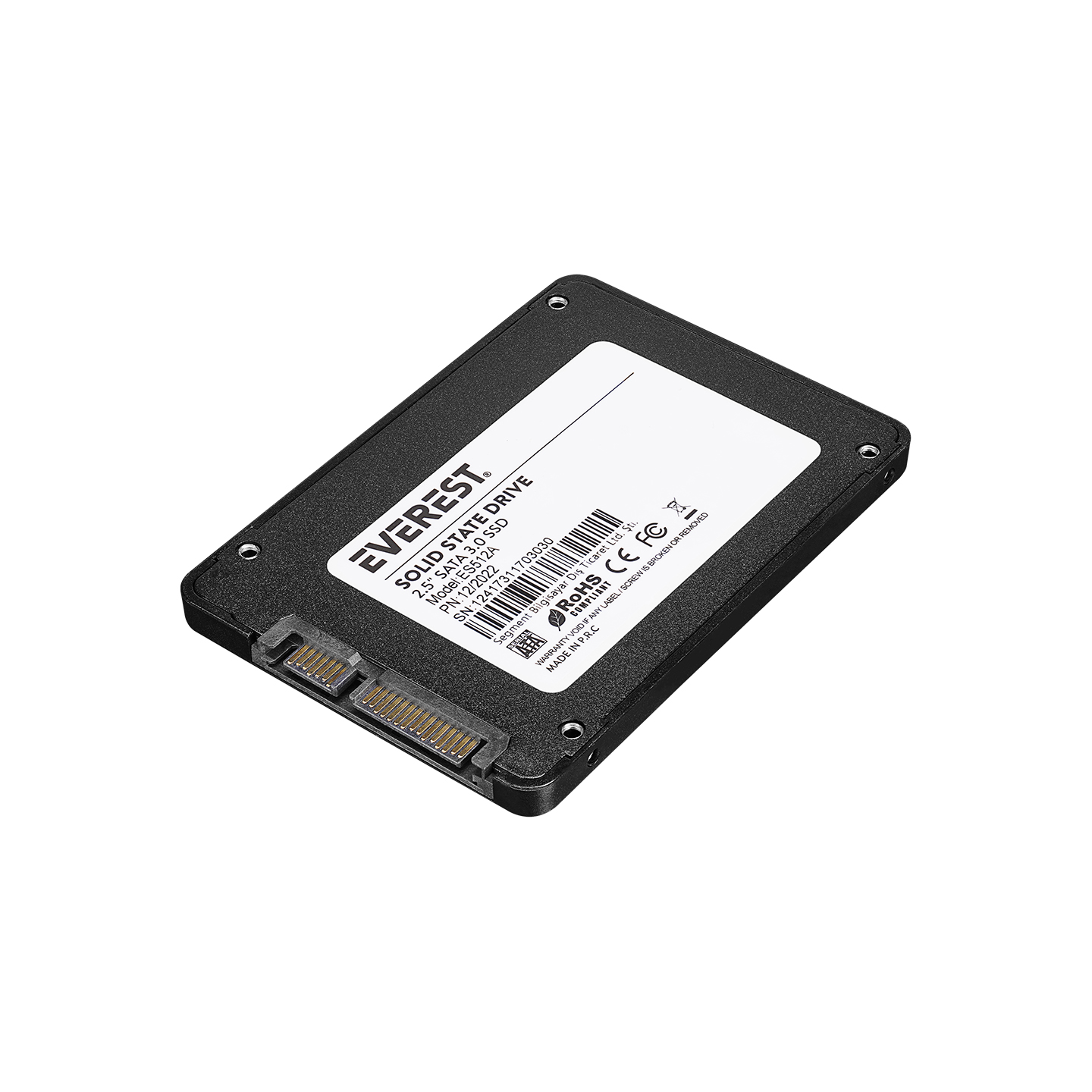 EVEREST ES512A 2.5" 512GB (550/460MB/s) SATA (3D NAND) SSD Disk