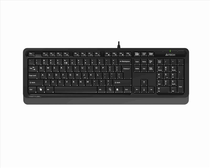 A4 TECH FK10 Q USB Multimedya Siyah-Gri Klavye