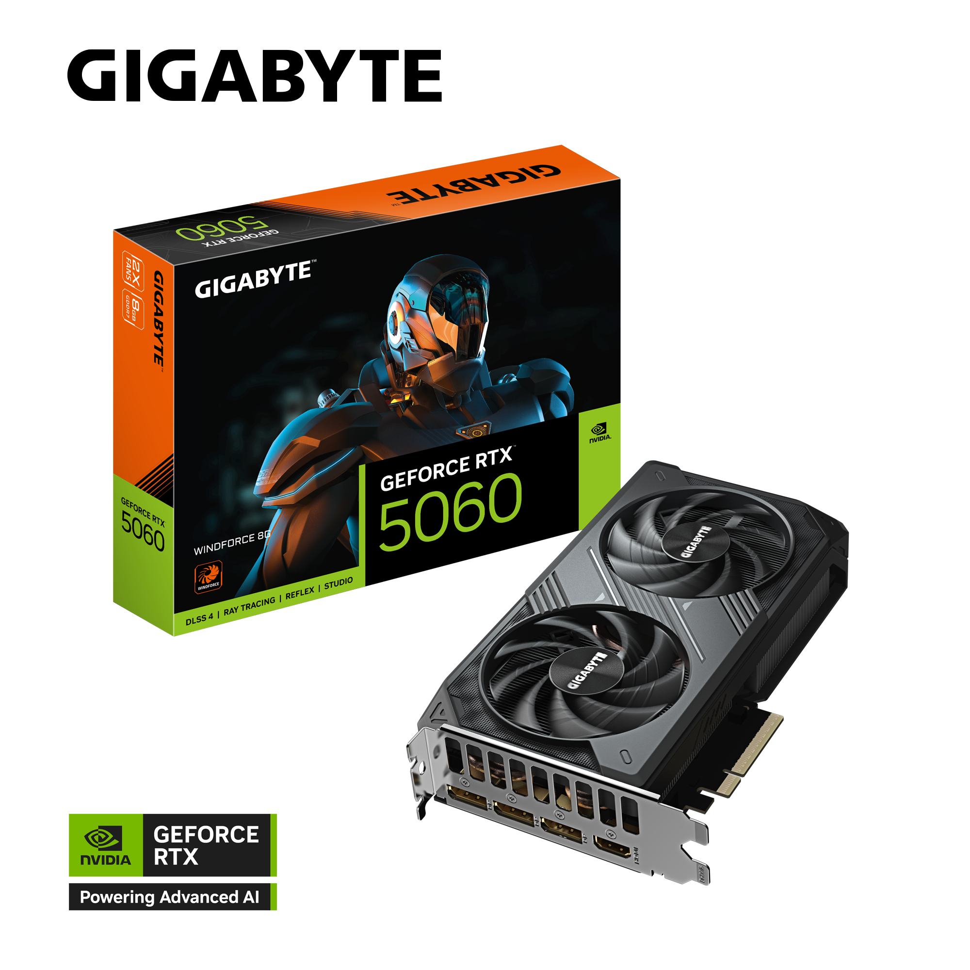 GIGABYTE RTX5060Ti GV-N506TWF2MAX OC-16GD 16GB Nvidia RTX5060Ti GDDR7 128bit HDMI 3xDP 16x Ekran Kartı