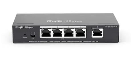 RUIJIE-REYEE RG-ES205GC-P 5 Port Gbit 4 Port Poe 54W Yönetilebilir (L2) Switch
