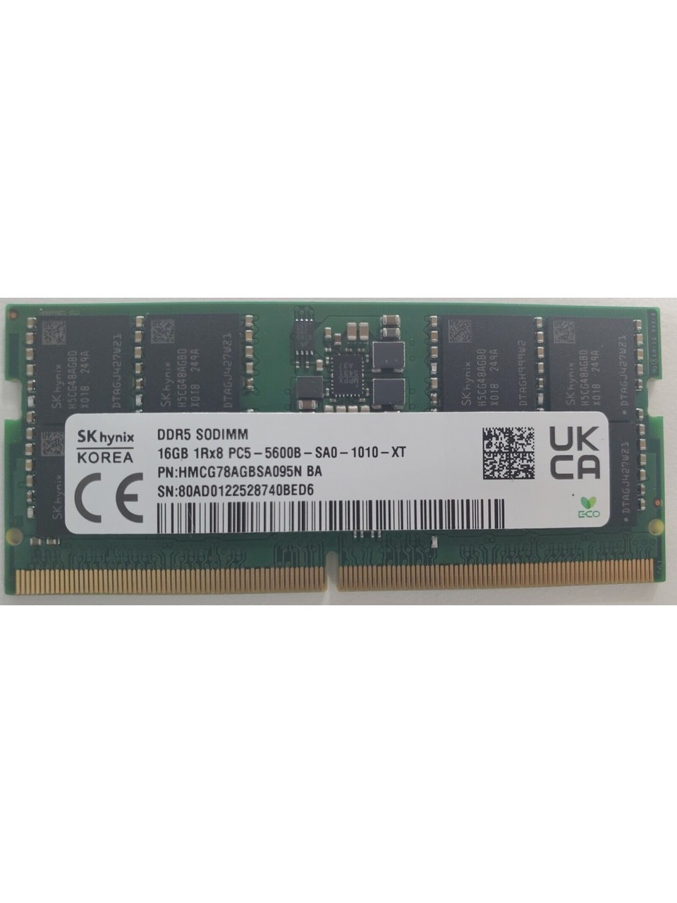 HYNIX 16GB (Tek Parça) DDR5 5600MHz Notebook Bellek