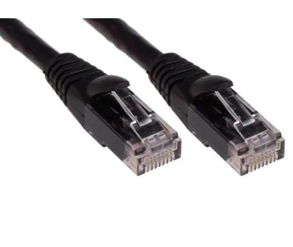 ODS 02R45R45C6UJ1B0.3A CAT6 UTP LSZH BAKIR 0.30 Metre Siyah Patch Cord