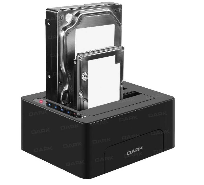 DARK DK-AC-DSD26C 2.5" ve 3.5" USB 3.0 Siyah SATA Offline ile Klon Destekli Docking Station