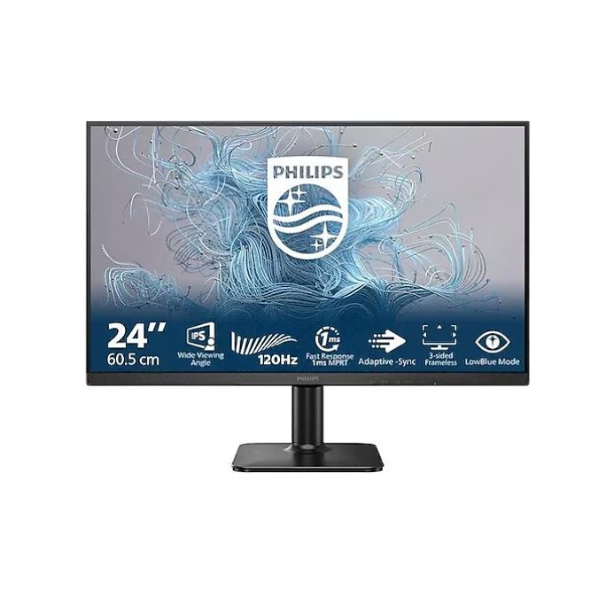 PHILIPS 1000 Serisi 24E2N1110 23.8" IPS 1ms 120Hz FullHD 1920x1080 HDMI VGA Siyah Monitör