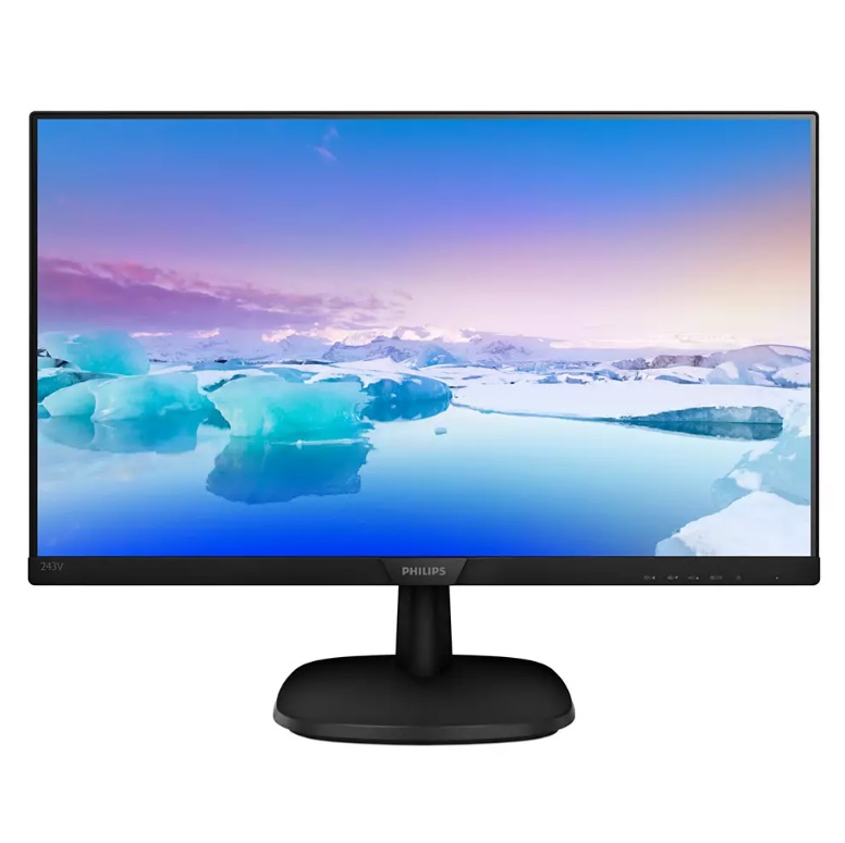 PHILIPS VLine 243V7QJABF 23.8" IPS 4ms 75Hz FullHD 1920x1080 HDMI DP VGA Siyah Monitör