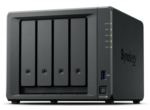 SYNOLOGY DiskStation DS425PLUS 2GB 4x3.5" Disk Yuvalı RAID(1-0-5-6-10) NAS Server