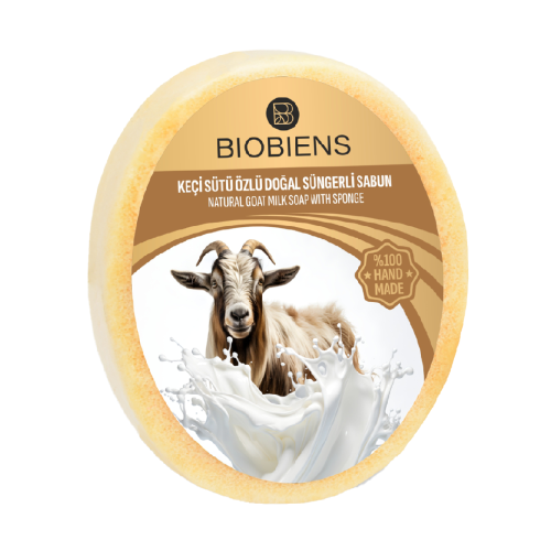 KEÇİ SÜTÜ ÖZLÜ SÜNGERLİ SABUN 135 GR