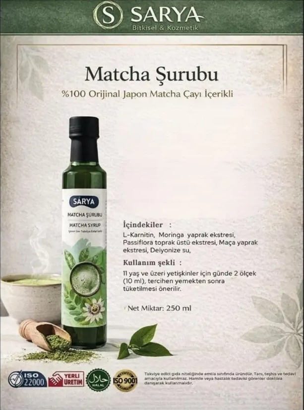 SARYA MATCHA ŞURUBU
