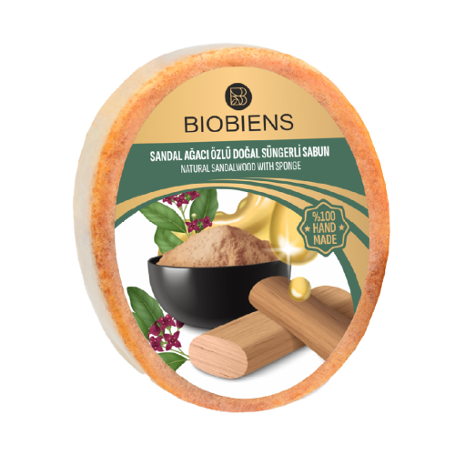 SANDAL AĞACI ÖZLÜ SÜNGERLİ SABUN 135 GR